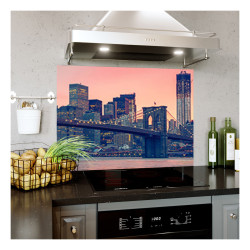 Panou bucatarie, protectie plita, aragaz, antistropire, print UV model New York City