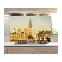 Panou bucatarie, protectie plita, aragaz, antistropire, print UV model Big Ben Panou bucatarie, protectie plita, aragaz, antistropire, print UV model Big Ben