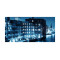 Decor perete bucatarie, protectie aragaz, print uv, model Oras Nocturn