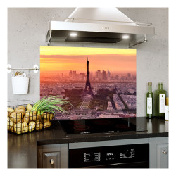 Panou bucatarie, protectie plita, aragaz, antistropire, print UV model Paris