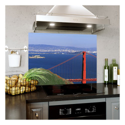 Panou bucatarie, protectie plita, aragaz, antistropire, print UV model San Francisco