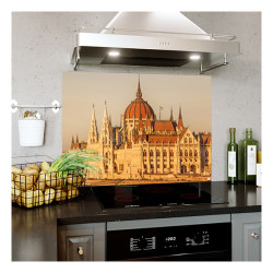 Panou decorativ, protectie plita, print UV model Parlamentul Ungar