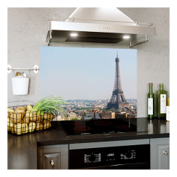 Panou bucatarie, protectie plita, aragaz, antistropire, print UV model Turn Eiffel