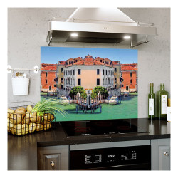 Panou bucatarie, protectie plita, aragaz, antistropire, print UV model Canal Grande