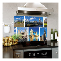Panou bucatarie, protectie plita, aragaz, antistropire, print UV model Cadre Atractie Turistica