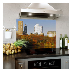 Panou bucatarie, protectie plita, aragaz, antistropire, print UV model Parc Central NYC
