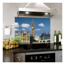 Panou bucatarie, protectie plita, aragaz, antistropire, print UV model Big Ben, Londra