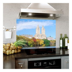 Panou bucatarie, protectie plita, aragaz, antistropire, print UV model Panorama New York