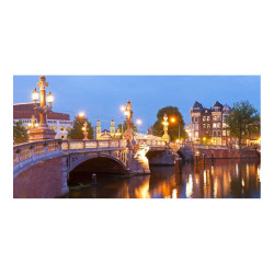 Panou bucatarie, protectie plita, aragaz, antistropire, print UV model Panorama Amsterdam