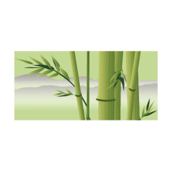 Panou bucatarie, protectie plita, aragaz, antistropire, print UV model Bambus cu Fundal Deschis