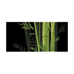 Panou bucatarie, protectie plita, aragaz, antistropire, print UV model Bambus cu Fundal Inchis