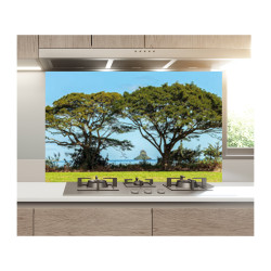 Panou bucatarie, protectie plita, aragaz, antistropire, print UV model Arbori