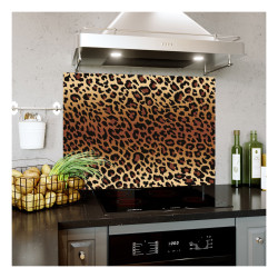 Panou bucatarie, protectie plita, aragaz, antistropire, print UV model Pete Desenate Leopard