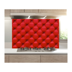 Panou bucatarie, protectie plita, aragaz, antistropire, print UV model Canapea din Piele Rosie
