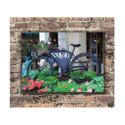 Panou bucatarie, protectie plita, aragaz, antistropire, print UV model Textura Bicicleta