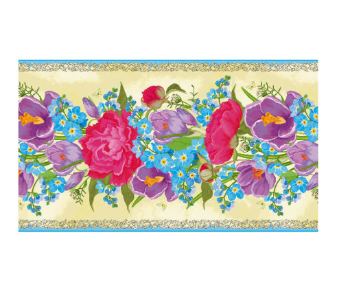 Panou bucatarie, protectie plita, aragaz, antistropire, print UV model Tapet Floral Color