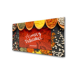 Panou antistropire pentru bucatarie, sticla securizata, model Delicious