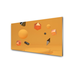 Panou antistropire pentru bucatarie, sticla securizata, model Abstract Forme Geometrice