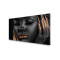 Panou antistropi bucatarie, sticla securizata, model Face Black Two