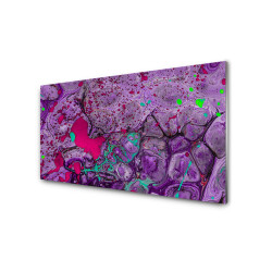 Panou antistropire pentru bucatarie, sticla securizata, model Abstract is Purple