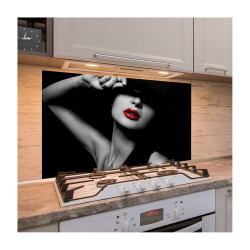 Panou antistropi bucatarie, sticla securizata, model Background Women 3