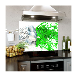 Panou antistropi bucatarie, sticla securizata, model Splash Verde Panou antistropi bucatarie, sticla securizata, model Splash Verde