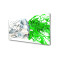 Panou antistropi bucatarie, sticla securizata, model Splash Verde