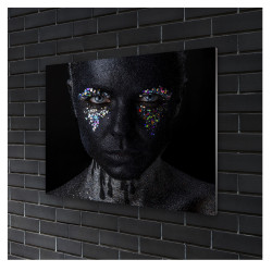 Tablou sticla securizata, model Painted Face