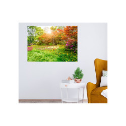 Tablou decorativ living-room, culori intense, Parc inflorit
