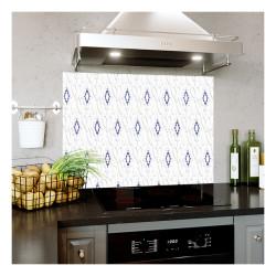 Tablou Decorativ Punctat Albastru 