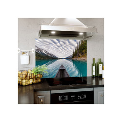 Panou decorativ, protectie plita, aragaz, antistropire, print UV Canoe Lac