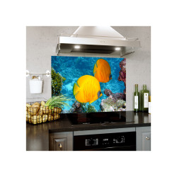 Placa decorativa bucatarie, print UV, Ocean Fish