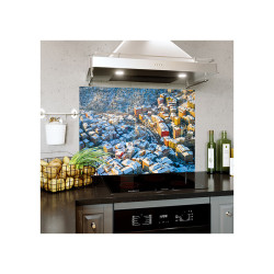 Panou decorativ, protectie plita, print UV model City