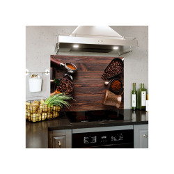 Placa decorativa pentru bucatarie, protectie plita, aragaz, Coffee 2