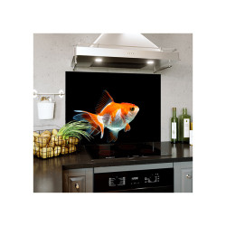 Panou protectie plita, aragaz, print UV, Golden Fish