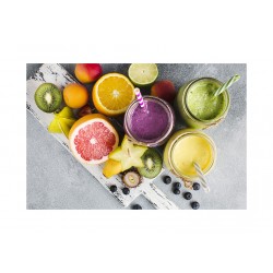 Panou din sticla securizata pentru bucatarie, protectie aragaz, Fructe