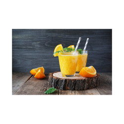 Panou decorativ bucatarie, protectie plita, antistropire, Orange Cocktail