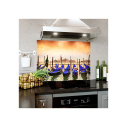 Placa decorativa, protectie plita, aragaz, antistropire, Gondole