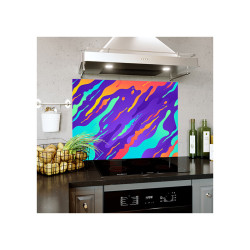 Placa decorativa, protectie plita, antistropire, Abstract Waves