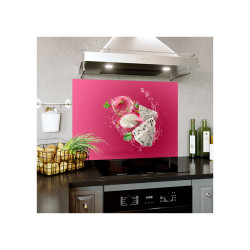 Placa decorativa bucatarie, protectie plita, aragaz, antistropire, print UV model Pitaya