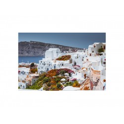 Panou sticla securizata bucatarie, protectie plita, antistropire, Insula Santorini