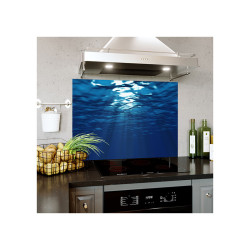 Panou decorativ din sticla securizata protectie plita, antistropire, print UV, Underwather