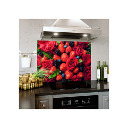 Panou decorativ, protectie plita, Trandafiri&Fructe